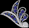 Boucheron London Platinum Brooch