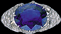 Platinum with Burma Sapphire