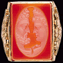 Gents Hard Stone Cameo Ring