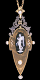 Hard Stone Cameo PendantWedgewood