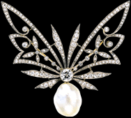 Edwardian Butterfly Brooch