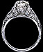 Authentic Platinum Art Deco Ring 