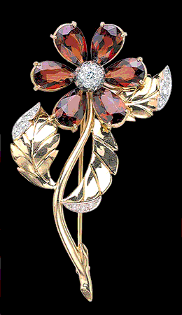 Garnet Brooch