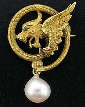 Griffin Brooch