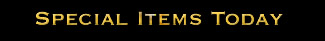 Items on Sale today